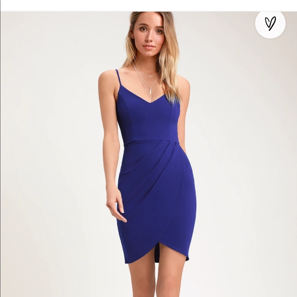 Blue cotton dress